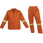 Barron Budget Poly Cotton Conti Suit with Reflective