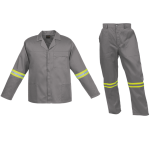 Barron Budget Poly Cotton Conti Suit with Reflective