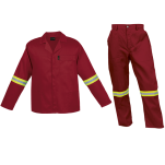 Barron Budget Poly Cotton Conti Suit with Reflective