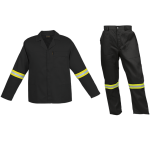 Barron Budget Poly Cotton Conti Suit with Reflective
