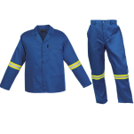 Barron Budget Poly Cotton Conti Suit with Reflective