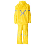 Outdoor Hi-Viz Reflective Polyester/PVC Rainsuit