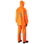 Outdoor Hi-Viz Reflective Polyester/PVC Rainsuit