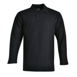 Long Sleeve Pique Knit Polo