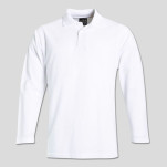Long Sleeve Pique Knit Polo