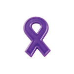 Awareness ribbon+ Pin with 1 colour