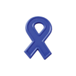 Awareness ribbon+ Pin with 1 colour