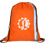 Spot On Reflective Drawstring Bag with 1 col