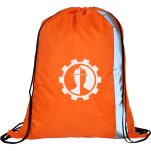 Spot On Reflective Drawstring Bag with 1 col