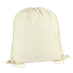 Cotton Drawstring Bag with 1 col