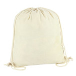 Cotton Drawstring Bag with 1 col