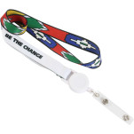 2sided-Gage Retractor Reel Lanyard with ful col