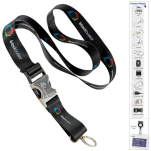 Dye Sub Lanyard wit Metal bottle opener release bu