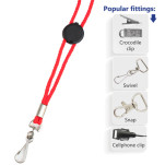 Cord Lanyard wit Round Dome Toggle FC + Swivel