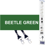 Screen Printed Open Lanyard double clip wit 1col