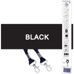 Screen Printed Open Lanyard double clip wit 1col