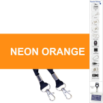 Screen Printed Open Lanyard +Swivel wit 1 col