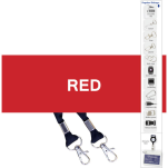 Screen Printed Open Lanyard +Swivel wit 1 col