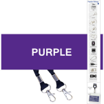 Screen Printed Open Lanyard +Double Clip with 1col