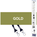 Screen Printed Open Lanyard +Double Clip with 1col