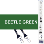 Screen Printed Open Lanyard +Double Clip with 1col