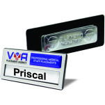 Silver badge + Magnet with 1 colour