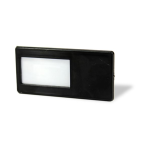 Black Partner Name Badge + Magnet with 1 col