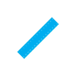 15cm Standard Ruler with 1 colour print