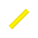 15cm Standard Ruler with 1 colour print