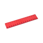 15cm Transparent Ruler with 1 colour print