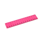 15cm Transparent Ruler with 1 colour print