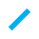 15cm Jumbo Ruler with 1 colour print