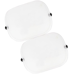 White Window Visors with Spot Sumblimation Print