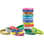 12mm Printed Silicone Band with 1 colour