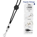 Cord Lanyard with Round Dome Toggle