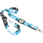 Polyester Sublimated Domed Lanyard with ful col
