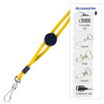 Jellybean Domed Lanyard with FC + Snap