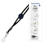 Jellybean Domed Lanyard with FC + Snap