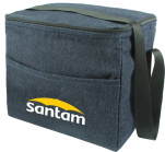 Denim Lunch Cooler with Pocket