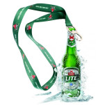 Key Fob Polyester Bottle opener lanyard Full col