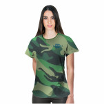 Ladies Camouflage Birdseye Crew Neck + FC