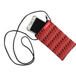 Shweshwe Cellphone pouch with branded tag