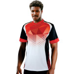 Unisex Striped V-neck Sublimation soccer shirt