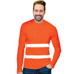 Mens Flouro Long Sleeve Crew Neck with A7 DTF