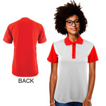 Ladies Tokyo Golf Shirt with spot sublimation