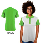Ladies Tokyo Golf Shirt with spot sublimation