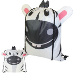Zebra Drawstring Bag with sublimation print