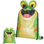 Frog Drawstring Bag with sublimation print