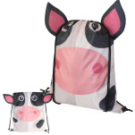 Cow Drawstring Bag with sublimation print