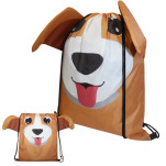 Dog Drawstring Bag with FC Print